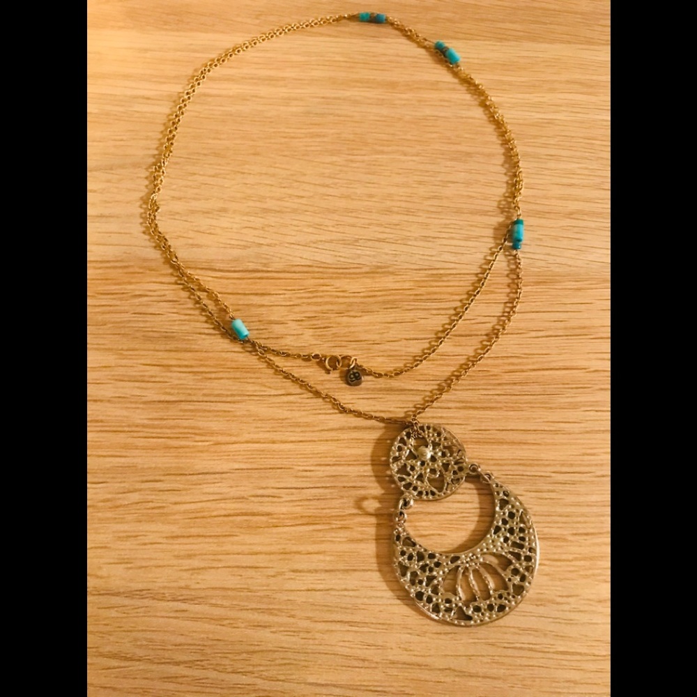 Thin long American Eagle necklace and pendent - Picture 3 of 8